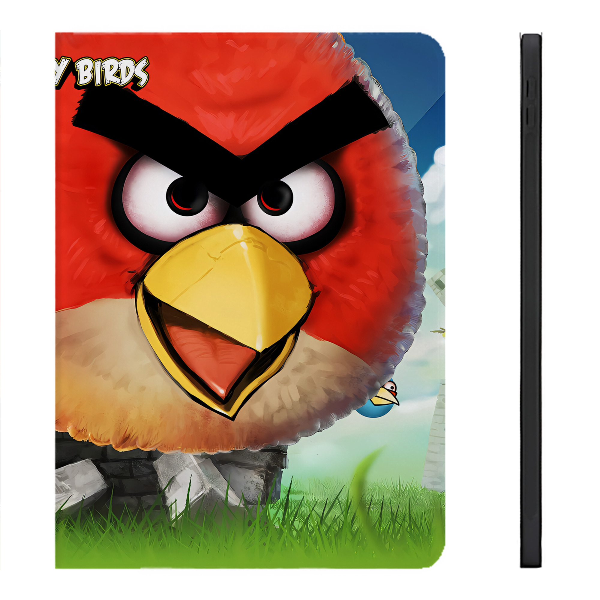 （画像用） Angry Birds アングリーバード IPadケース ペンホルダー付き ブックスタイルデザイン